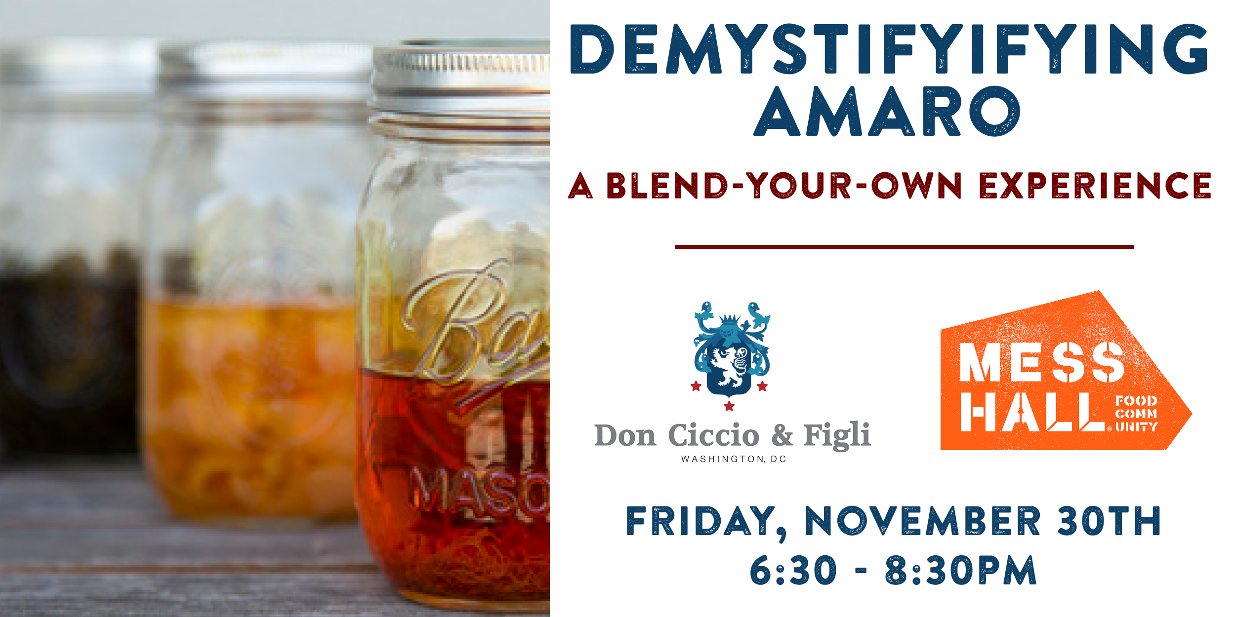 Demystifying Amaro, Friday, November 30th - Click for tickets