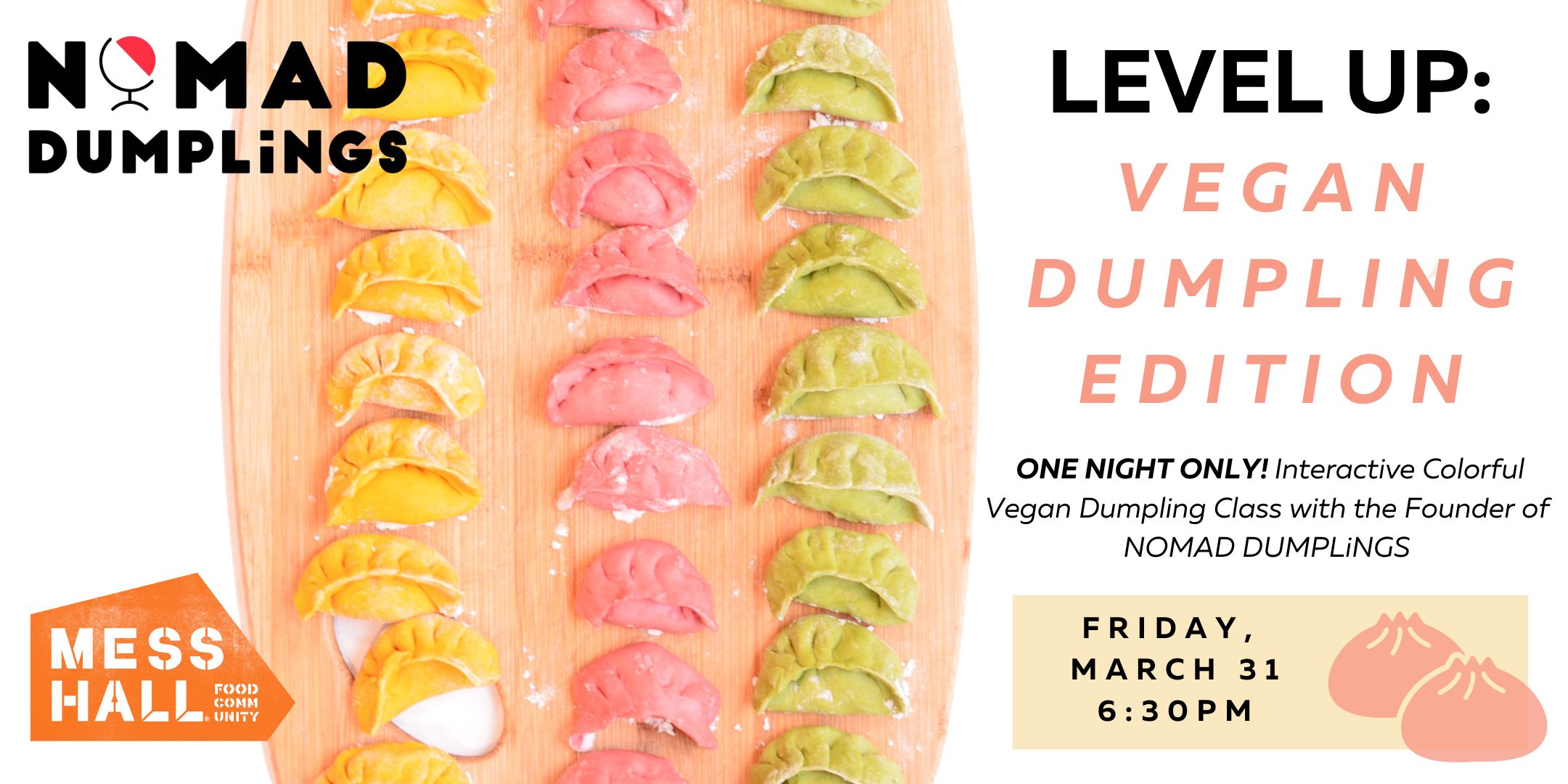 LEVEL UP! Vegan Dumpling Edition