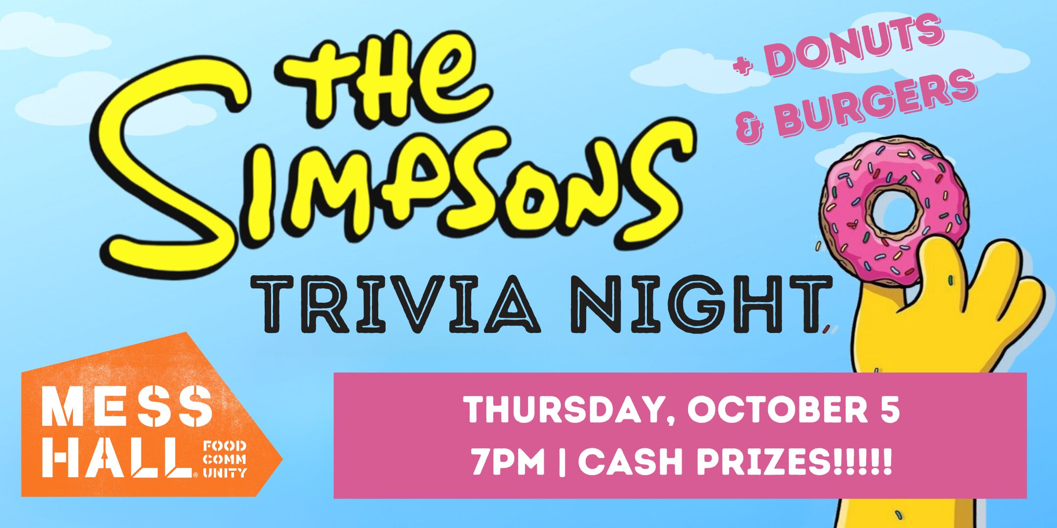 Simpsons Trivia Night. CASH PRIZES!
